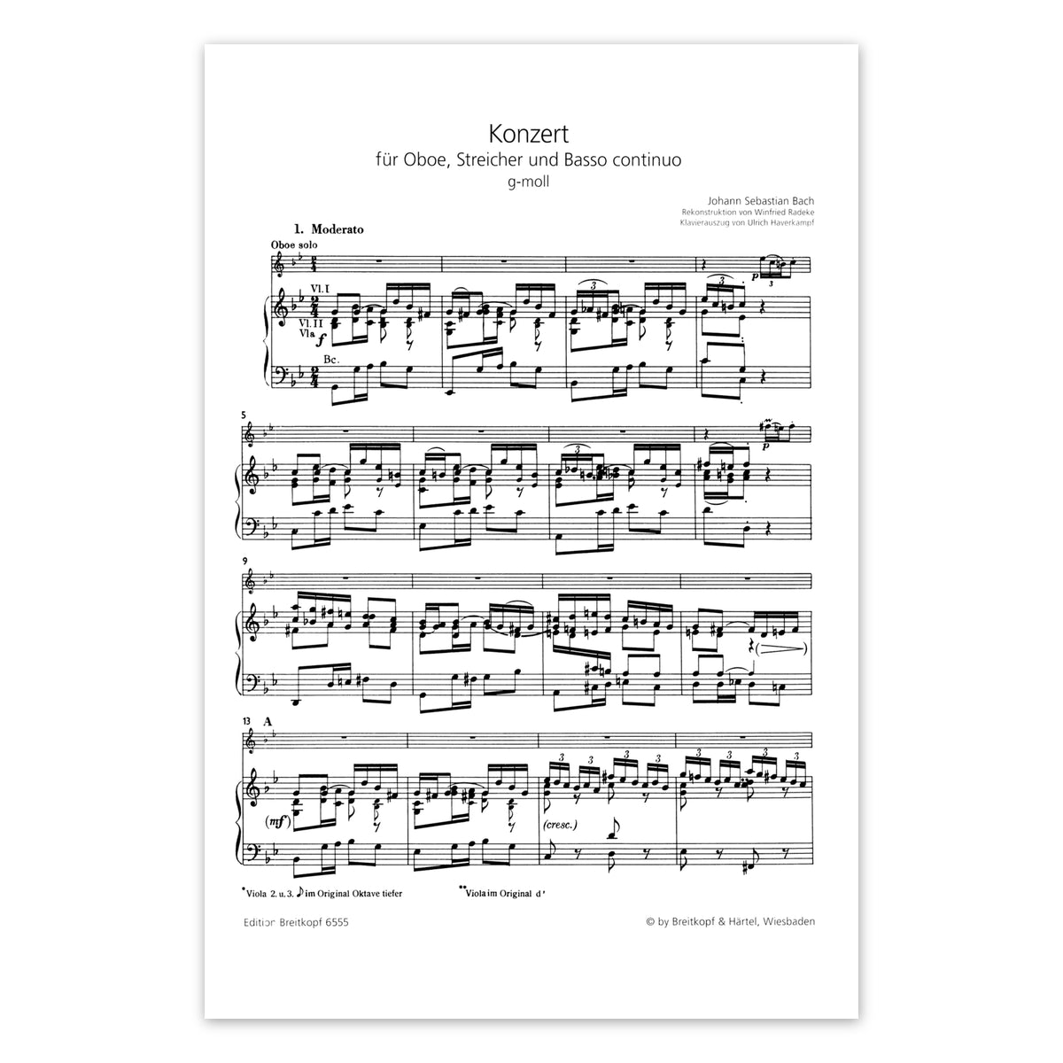Bach, Konzert g-Moll BWV1056