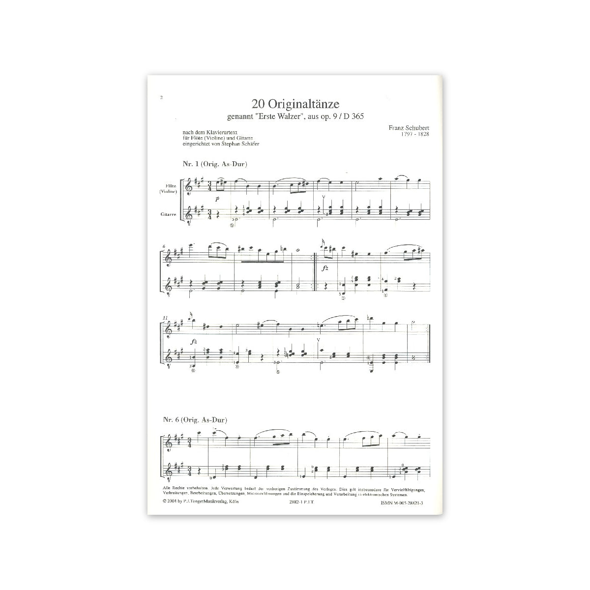Schubert, 20 Originaltänze
