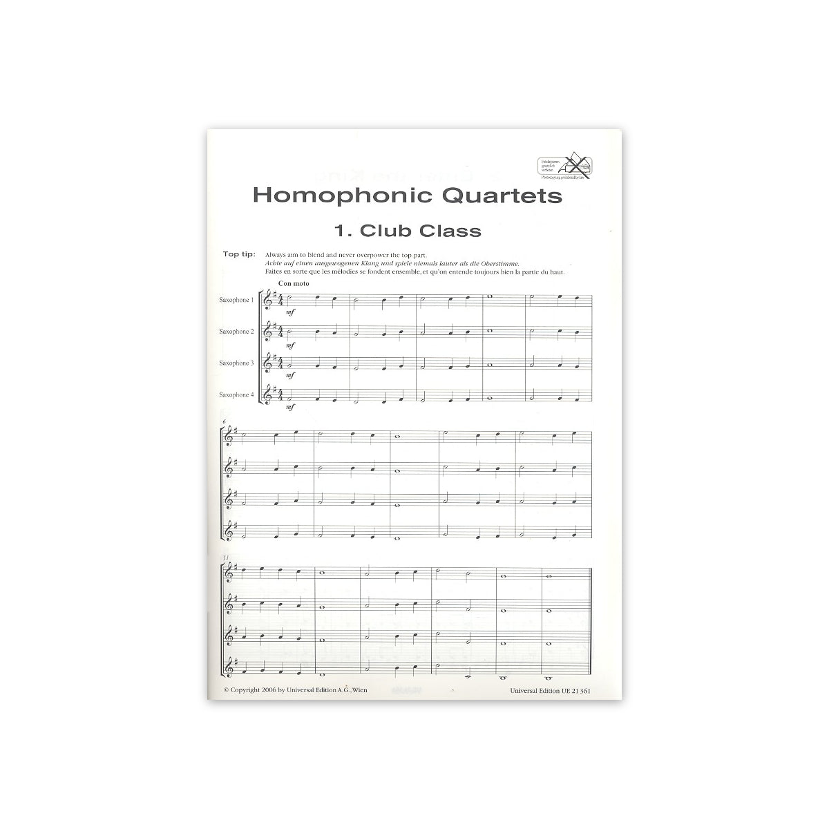 Rae, Introducing saxophone quartets