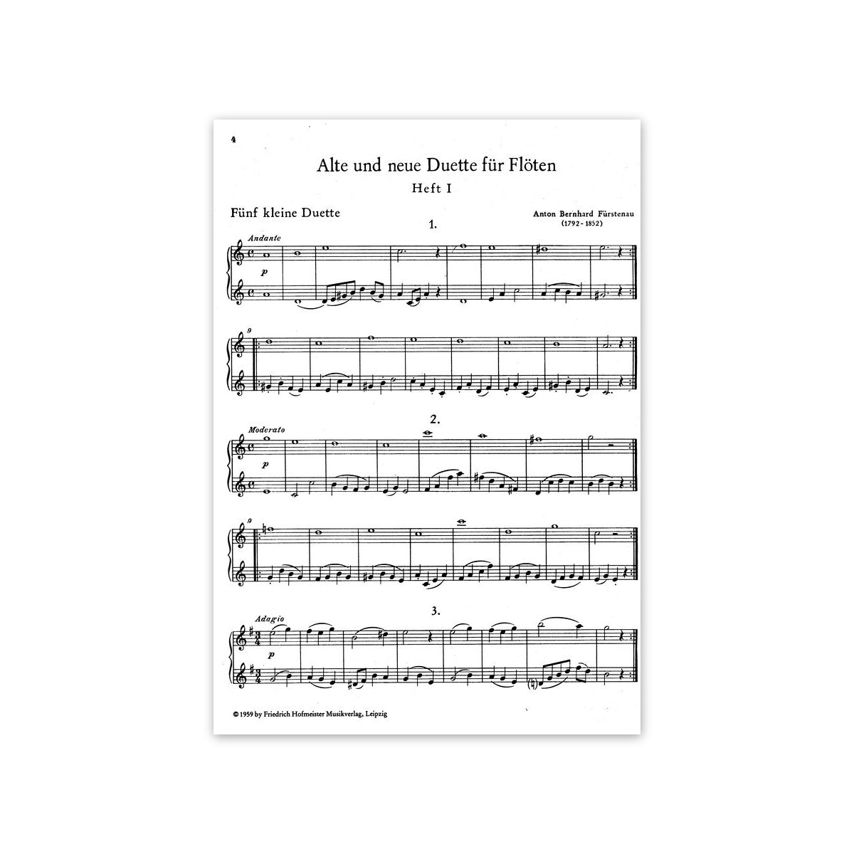 Alte und neue Duette Heft 1