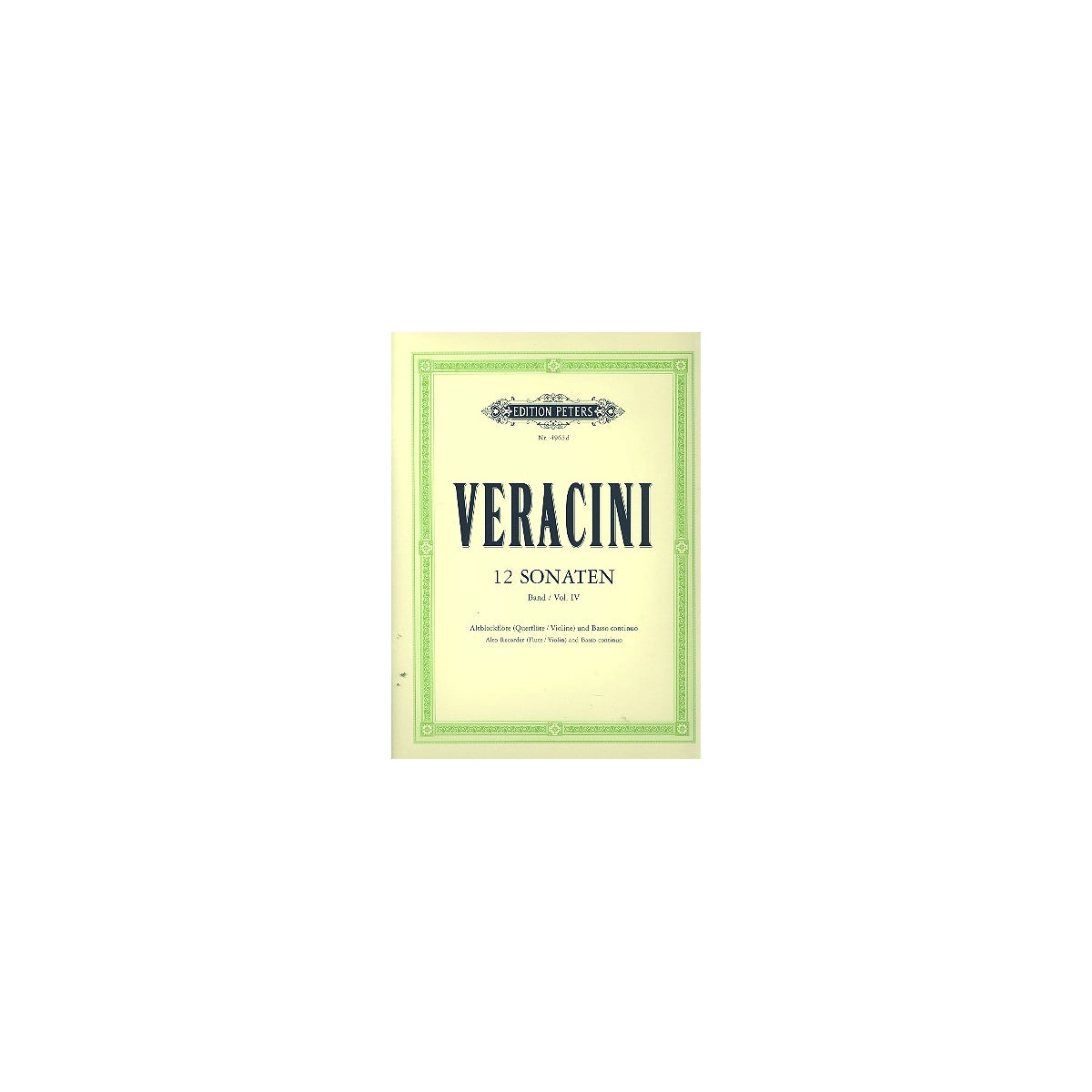 Veracini, 12 Sonaten Bd.4