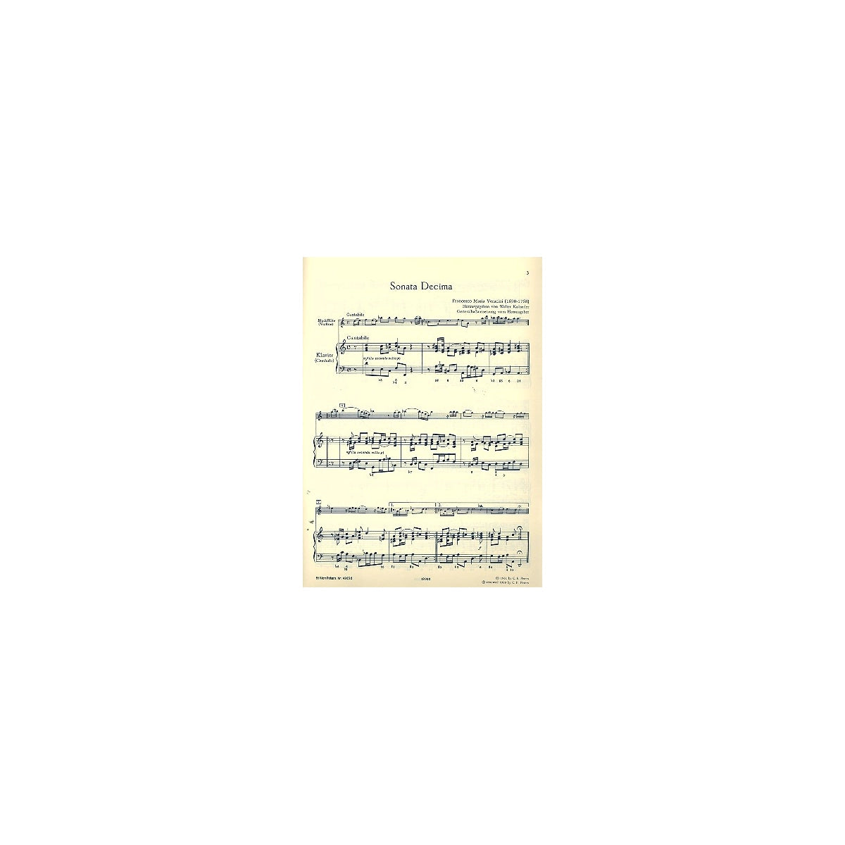 Veracini, 12 Sonaten Bd.4
