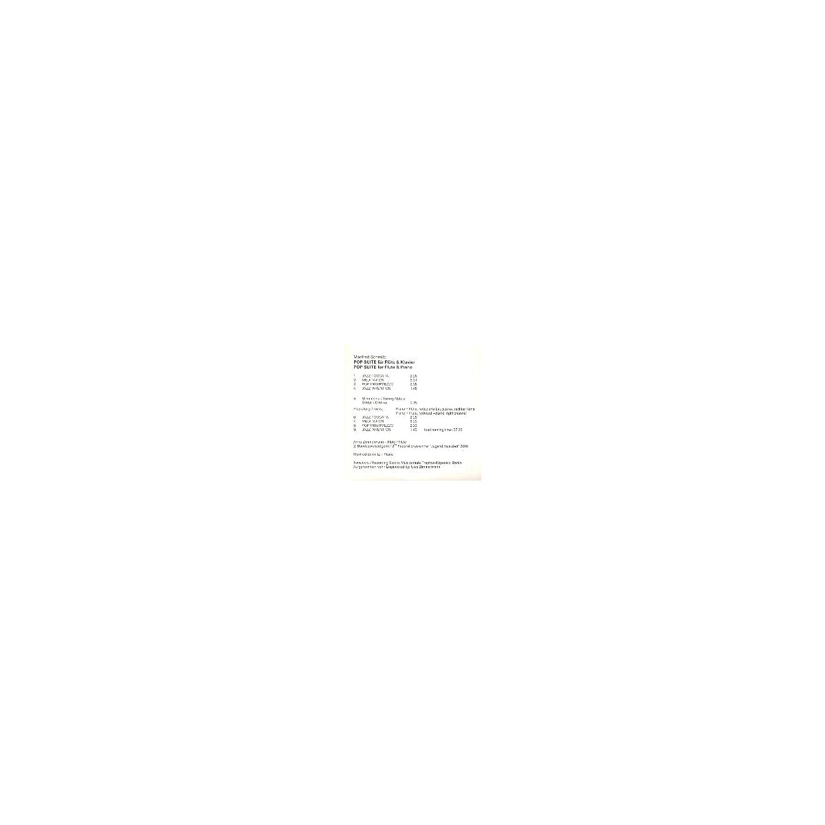 CD zu Schmitz, Pop Suite View 1