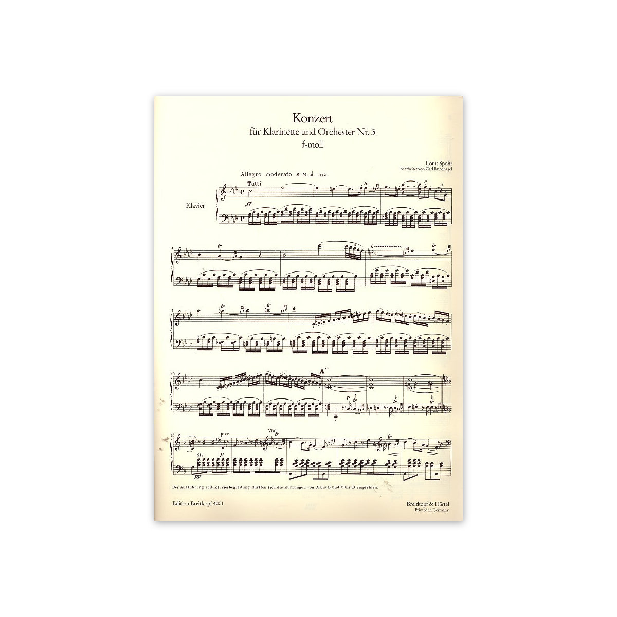 Spohr, Konzert Nr.3 f-Moll
