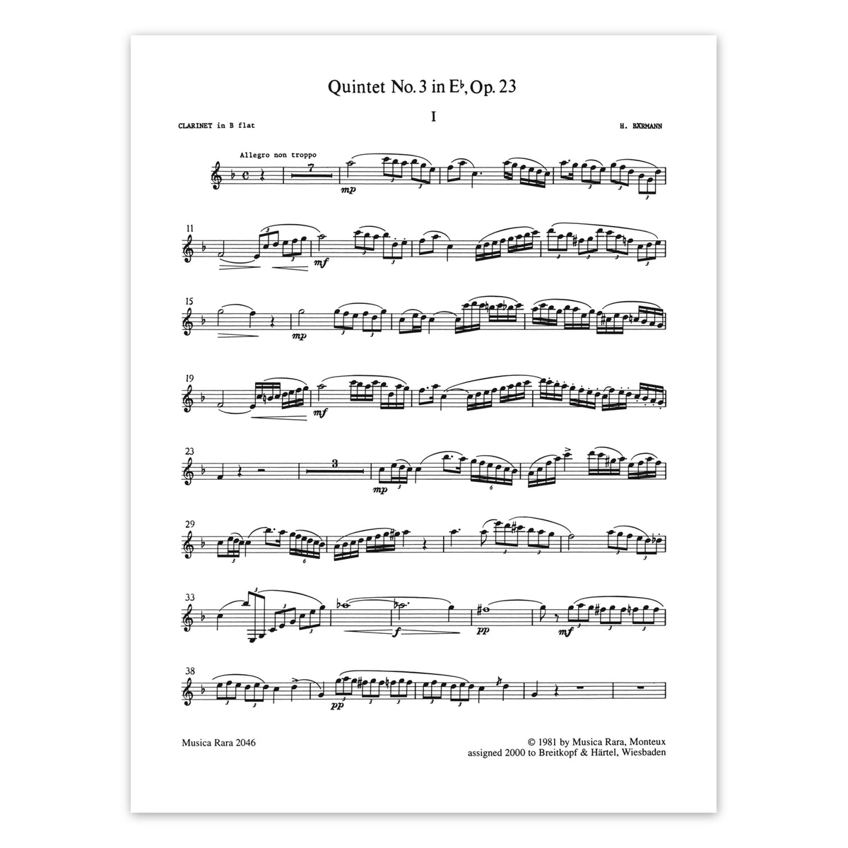 Baermann, Quintett