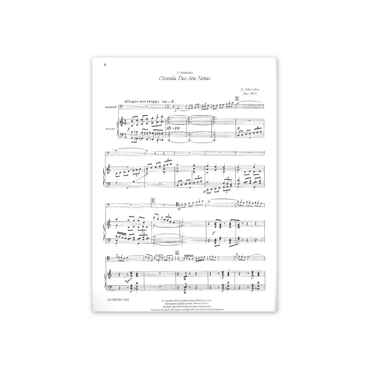 Villa-Lobos, Ciranda Das Sete Notas