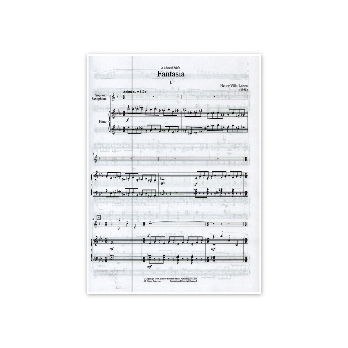 Villa-Lobos, Fantasia für Sopran(Tenor-)Sax