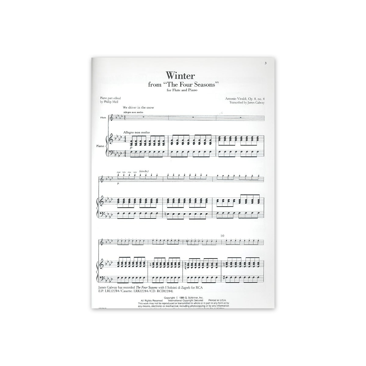 Vivaldi, Winter