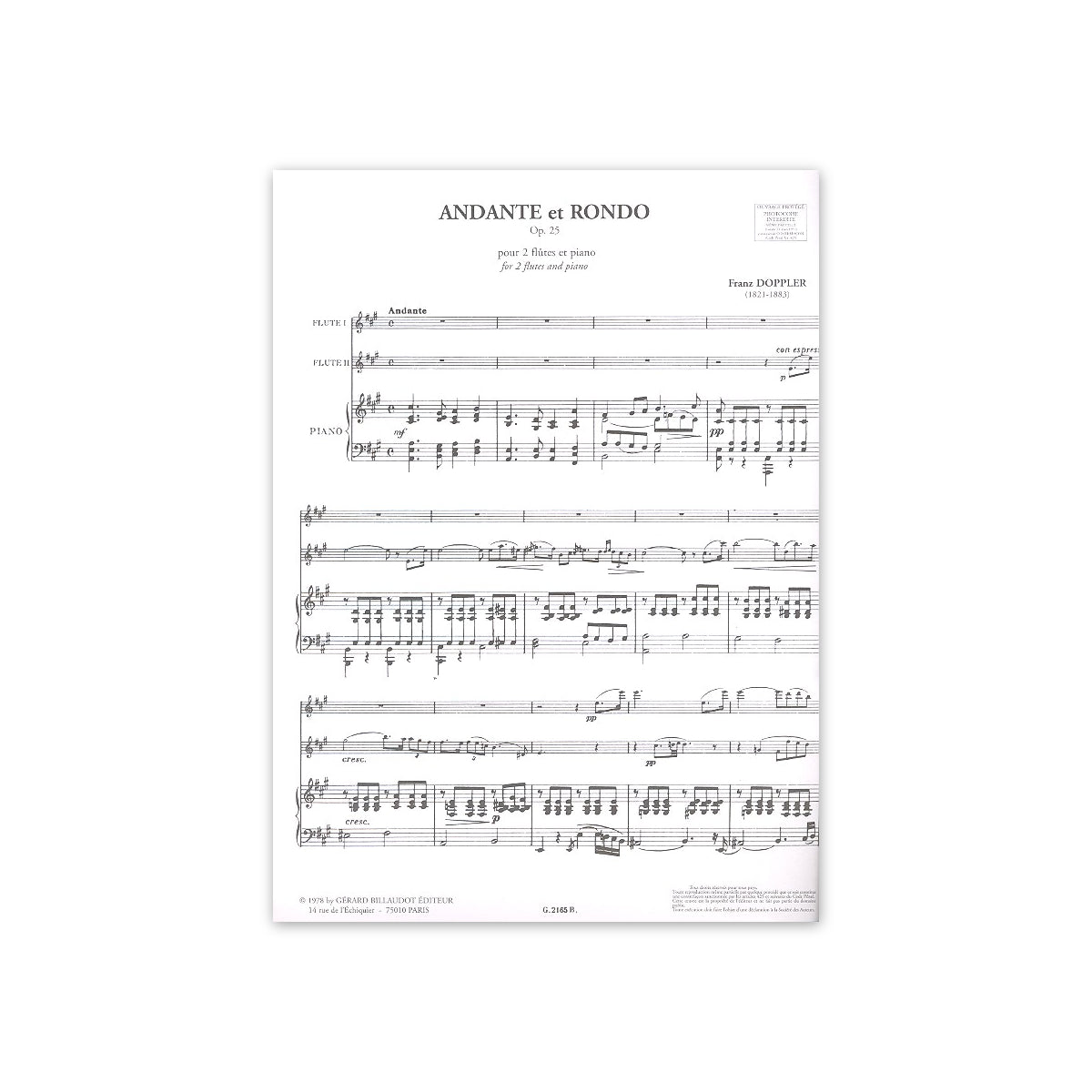 Doppler, Andante et Rondo op.25