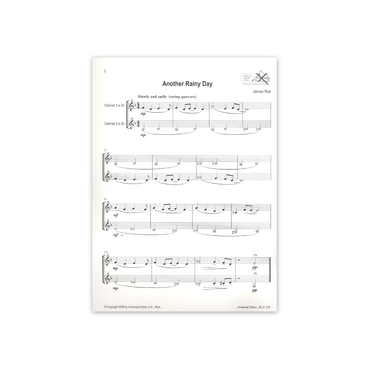 Rae, Easy Blue clarinet duets