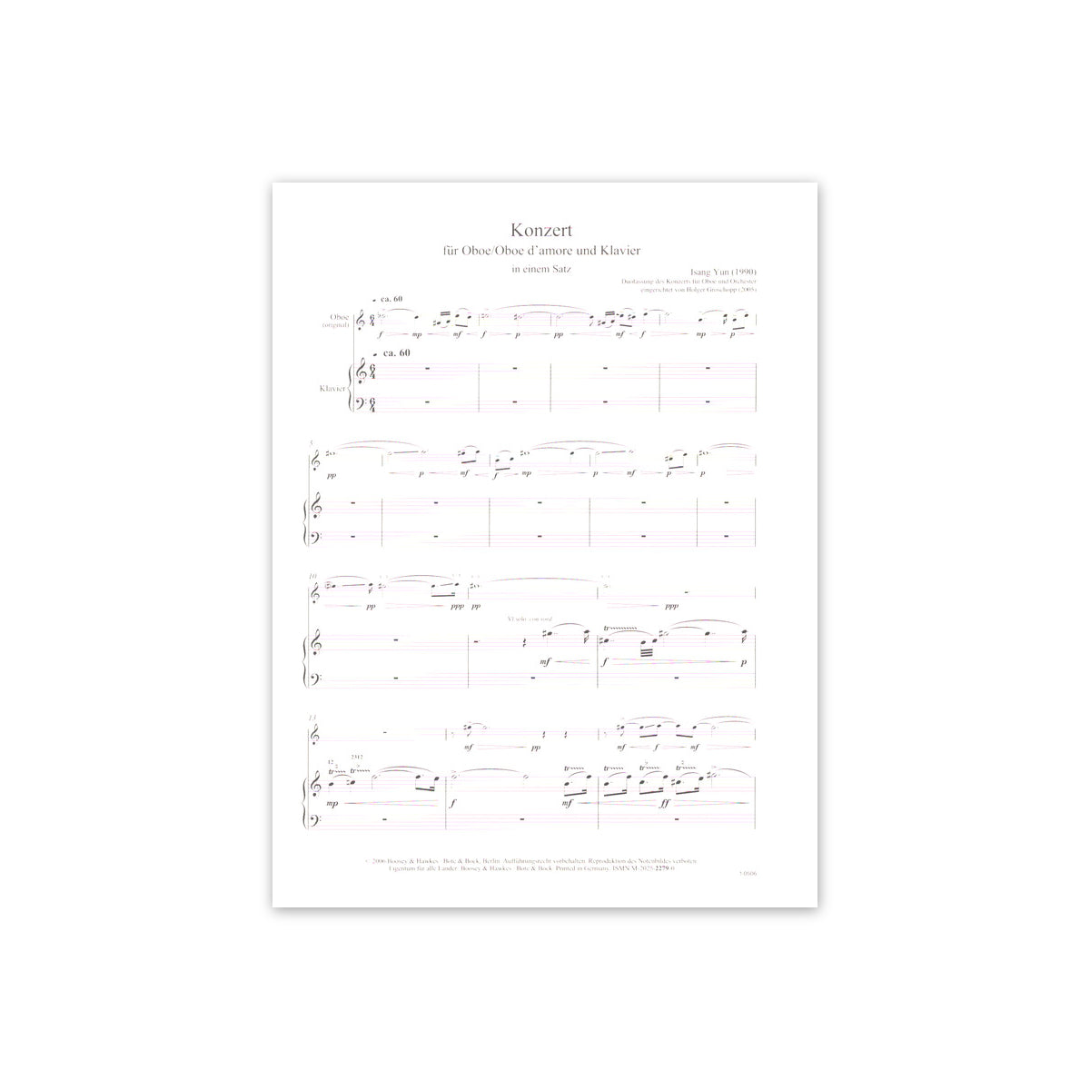 Yun, Konzert