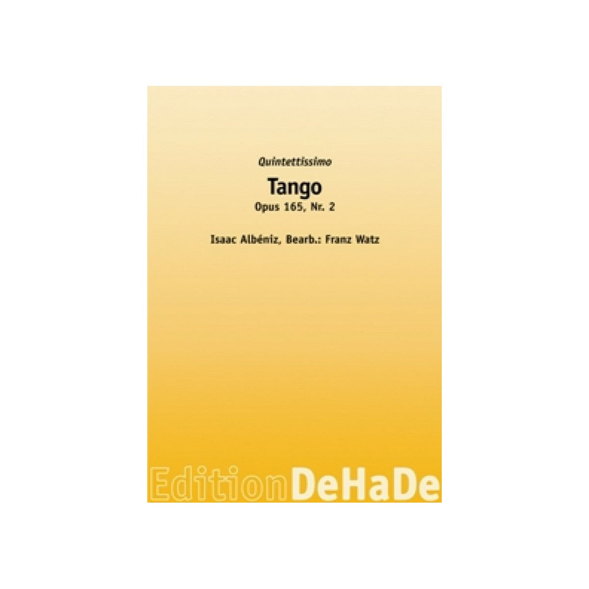 Albeniz, Tango op.165 Nr.2 View 1