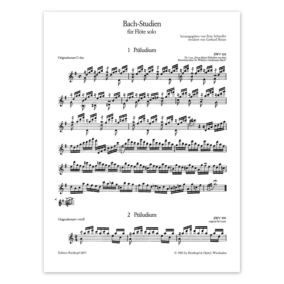 Bach- Studien Heft 1