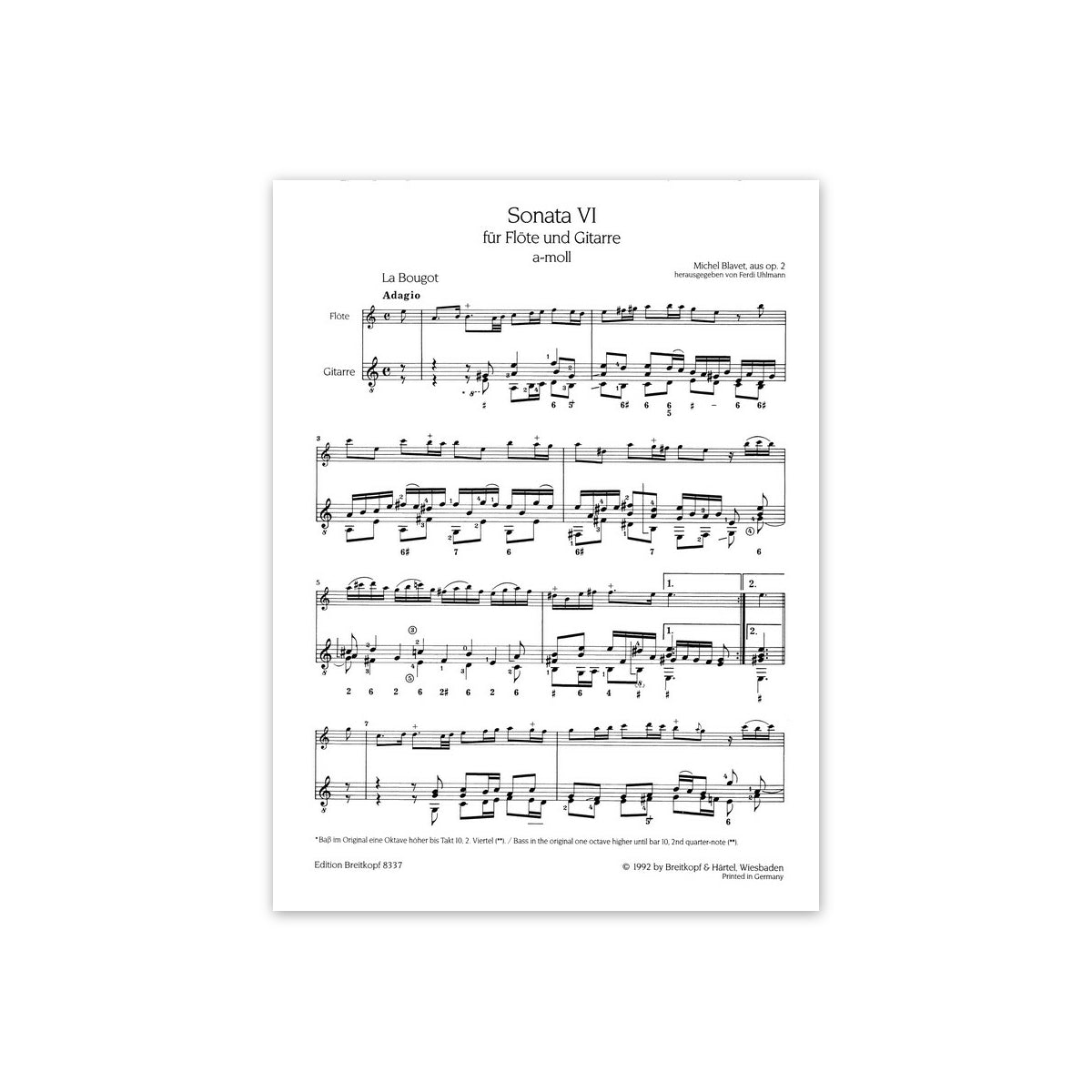 Blavet, Sonata VI