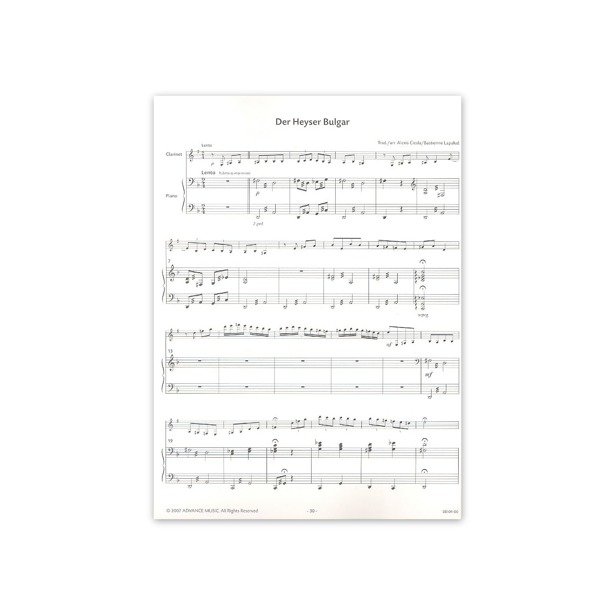 Five Klezmer Pieces