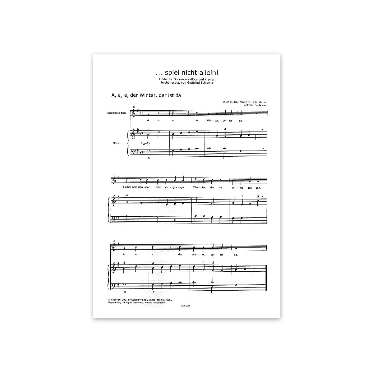 Spiel nicht allein! 15 Lieder