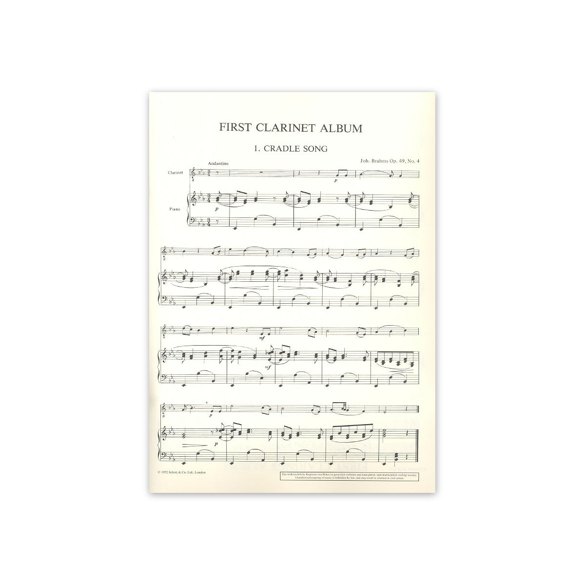 Weston, First Clarinet album