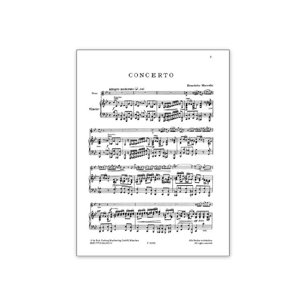 Marcello, Konzert c-moll