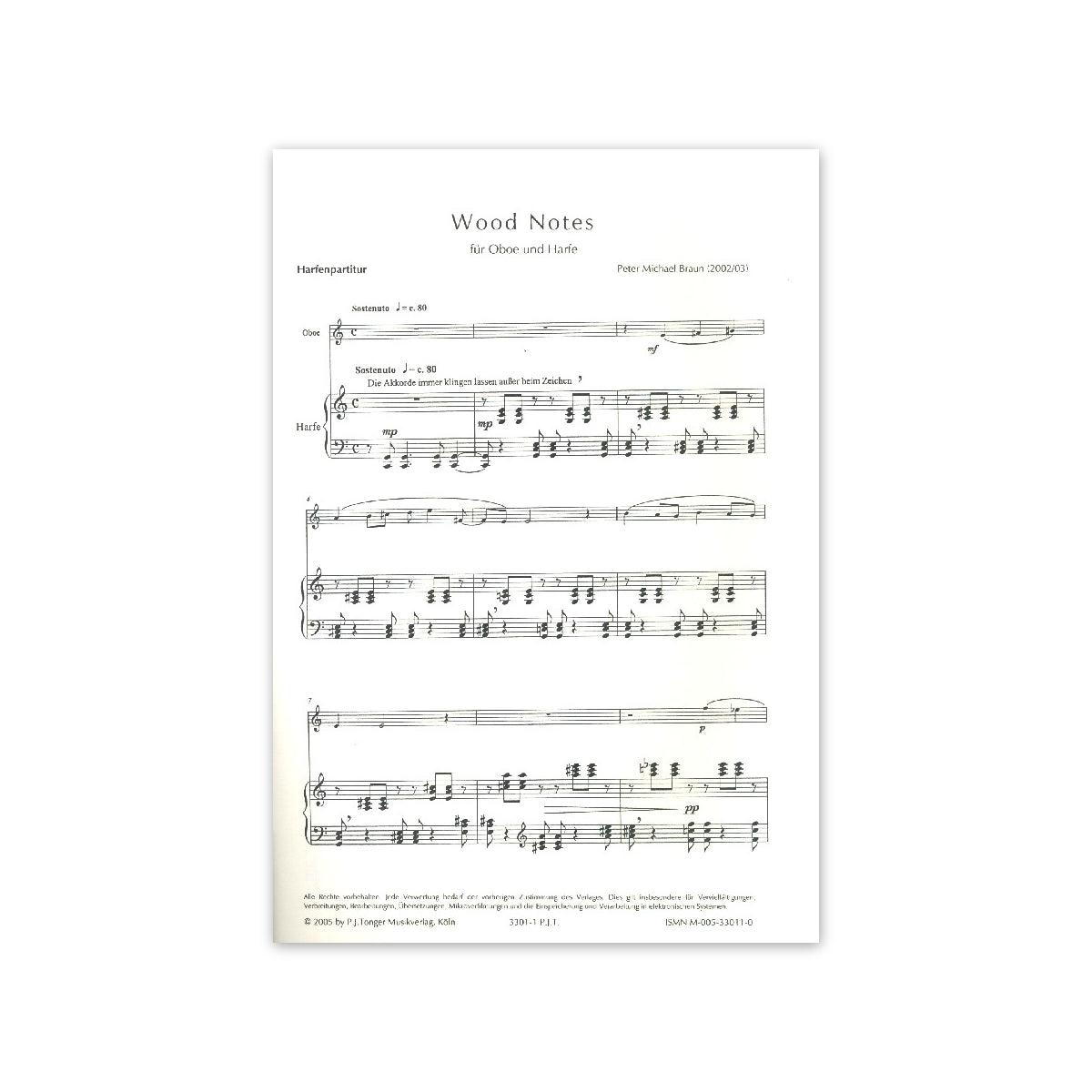 Braun, Wood Notes - Oboe & Harfe
