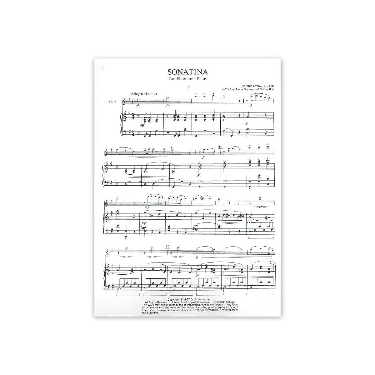 Dvorak, Sonatina op.100-21534