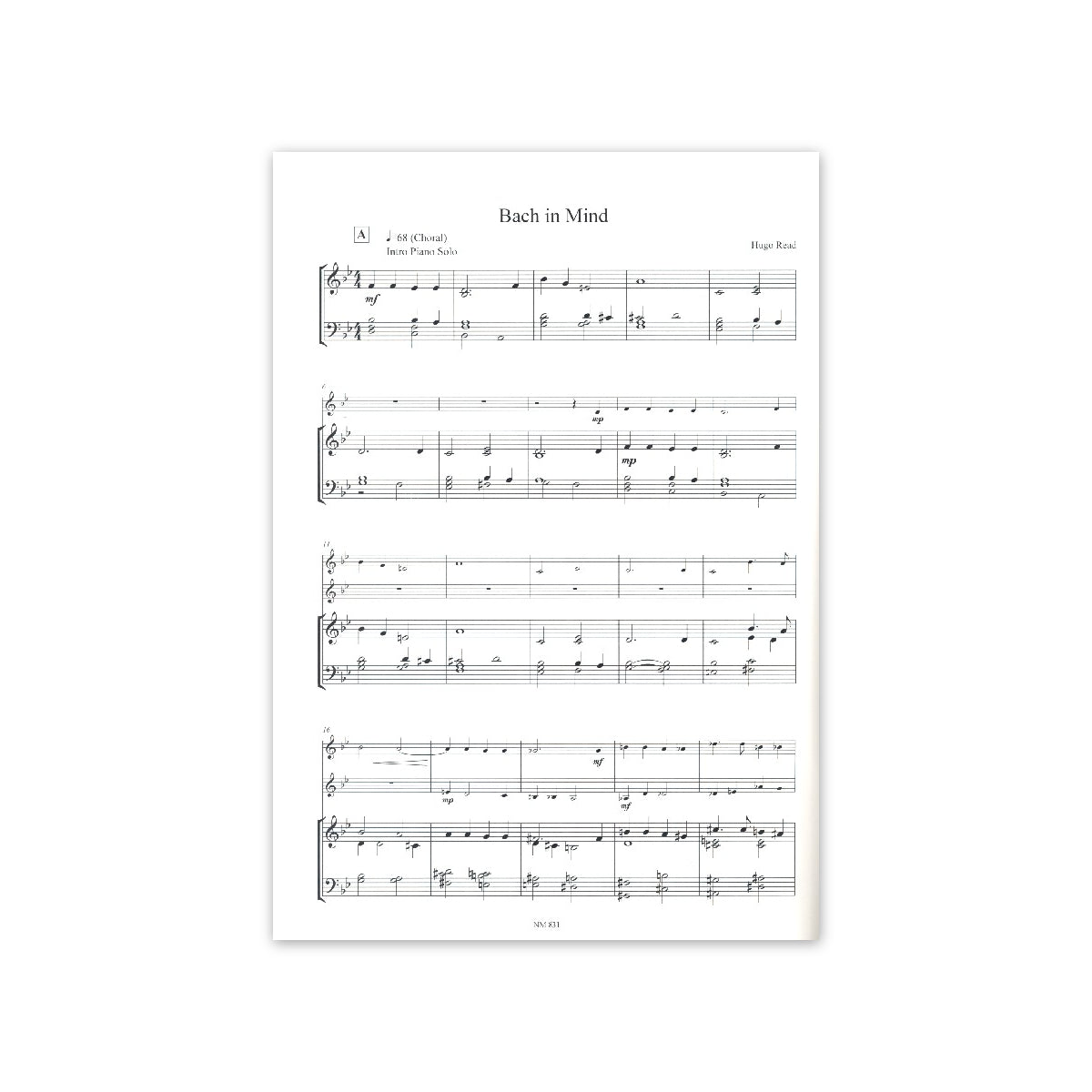 Read, Acht Stücke - für 2 Sax & Klavier