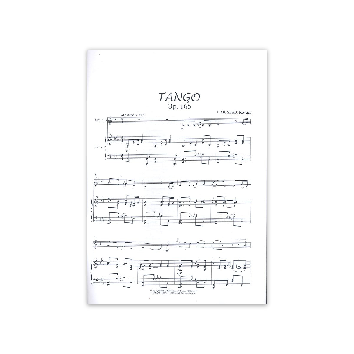 Albeniz, Tango