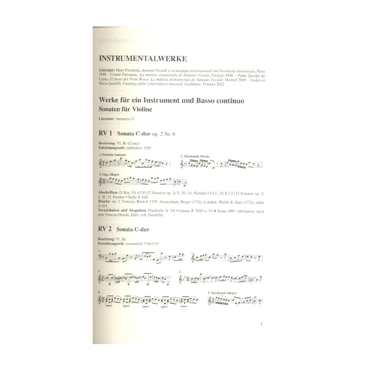 Ryom, Vivaldi Werkverzeichnis