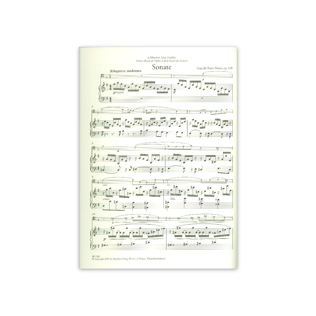 Saint-Saëns, Sonate op.168-21972