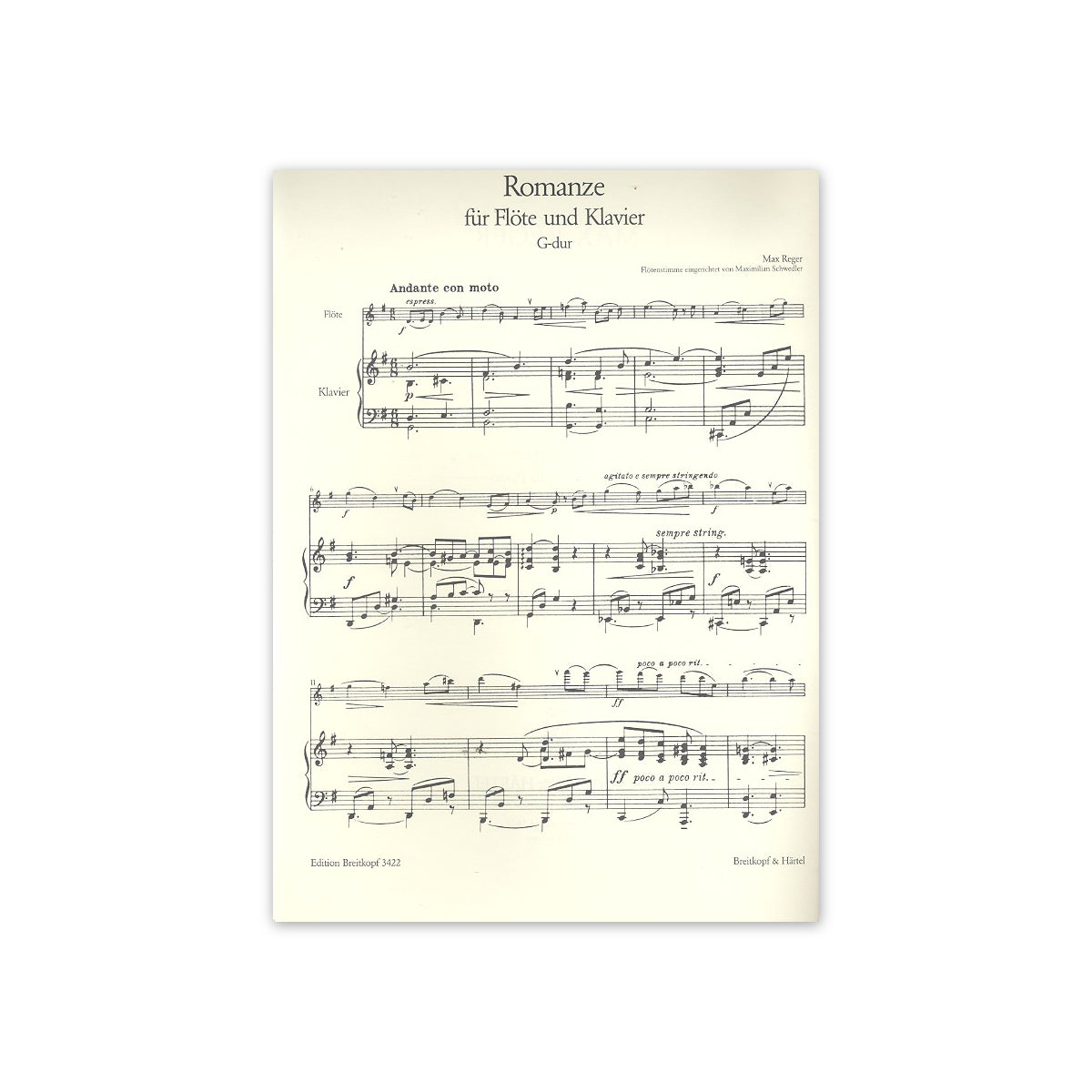 Reger, Romanze