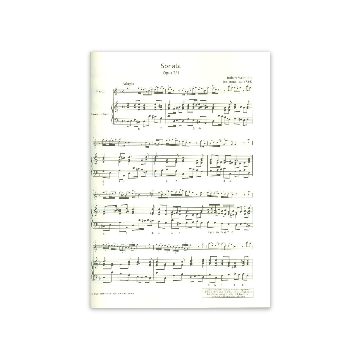 Valentine, 3 Sonatas