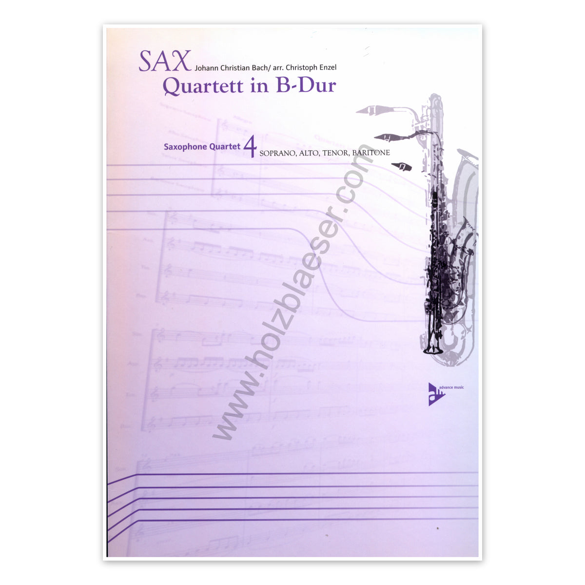 Bach Joh.Chr., Quartett in B-Dur (SATB)