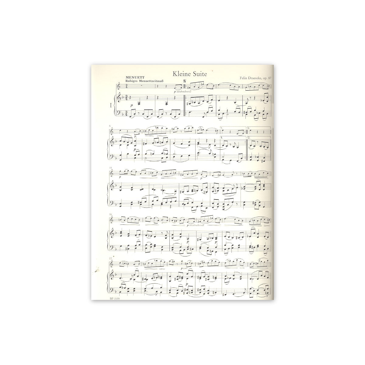 Draeseke, Kleine Suite op.87