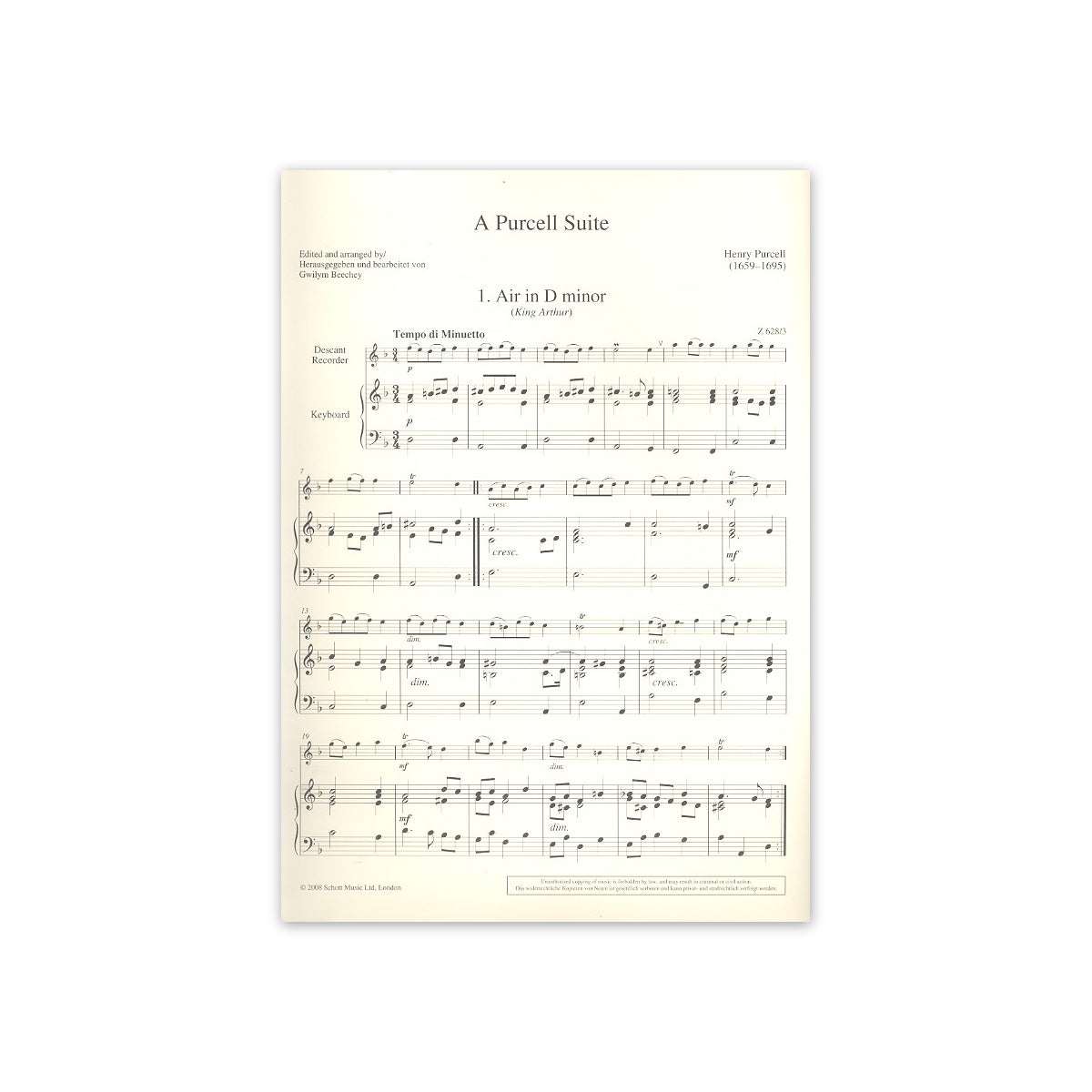 Purcell, A Purcell Suite