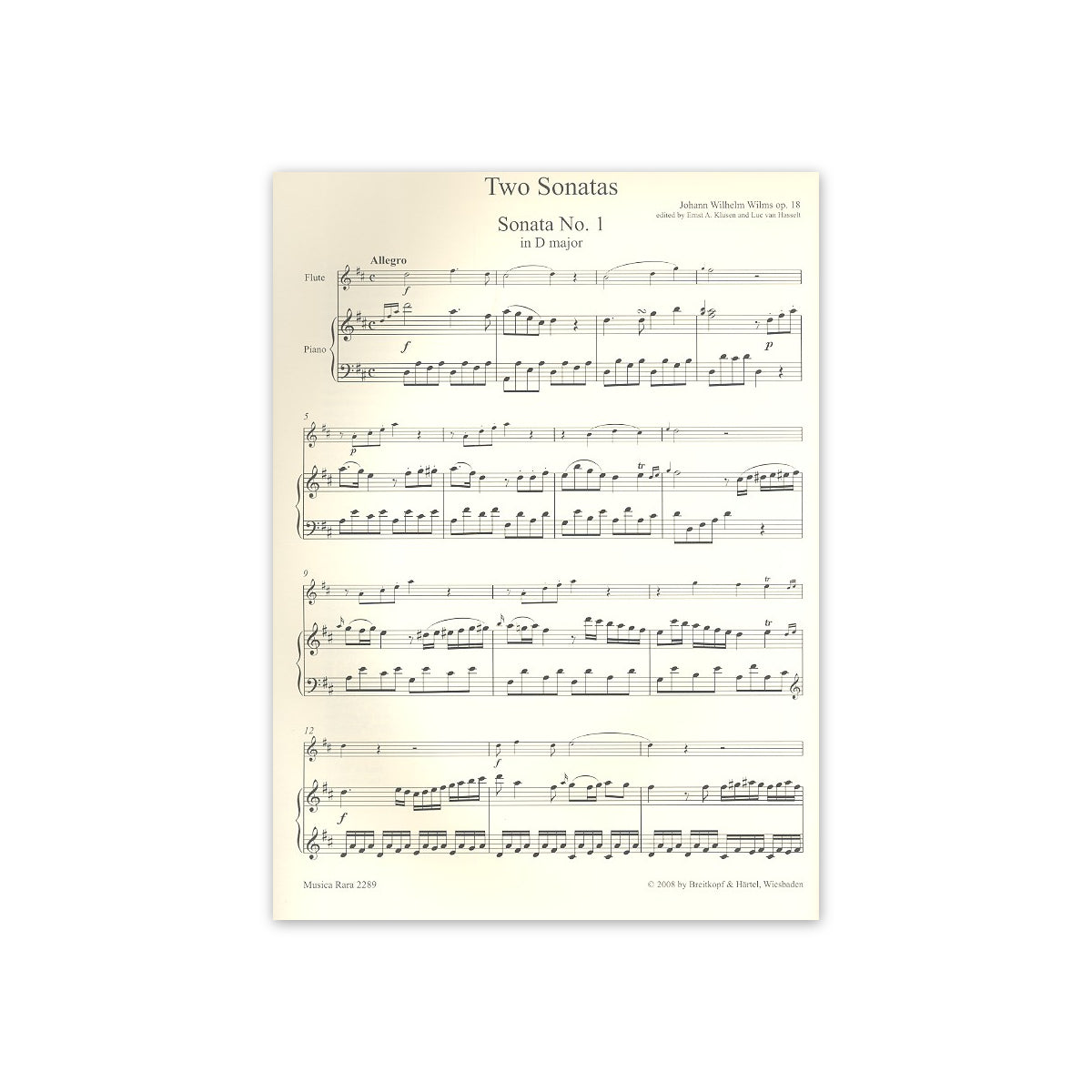 Wilms, Two sonatas op.18