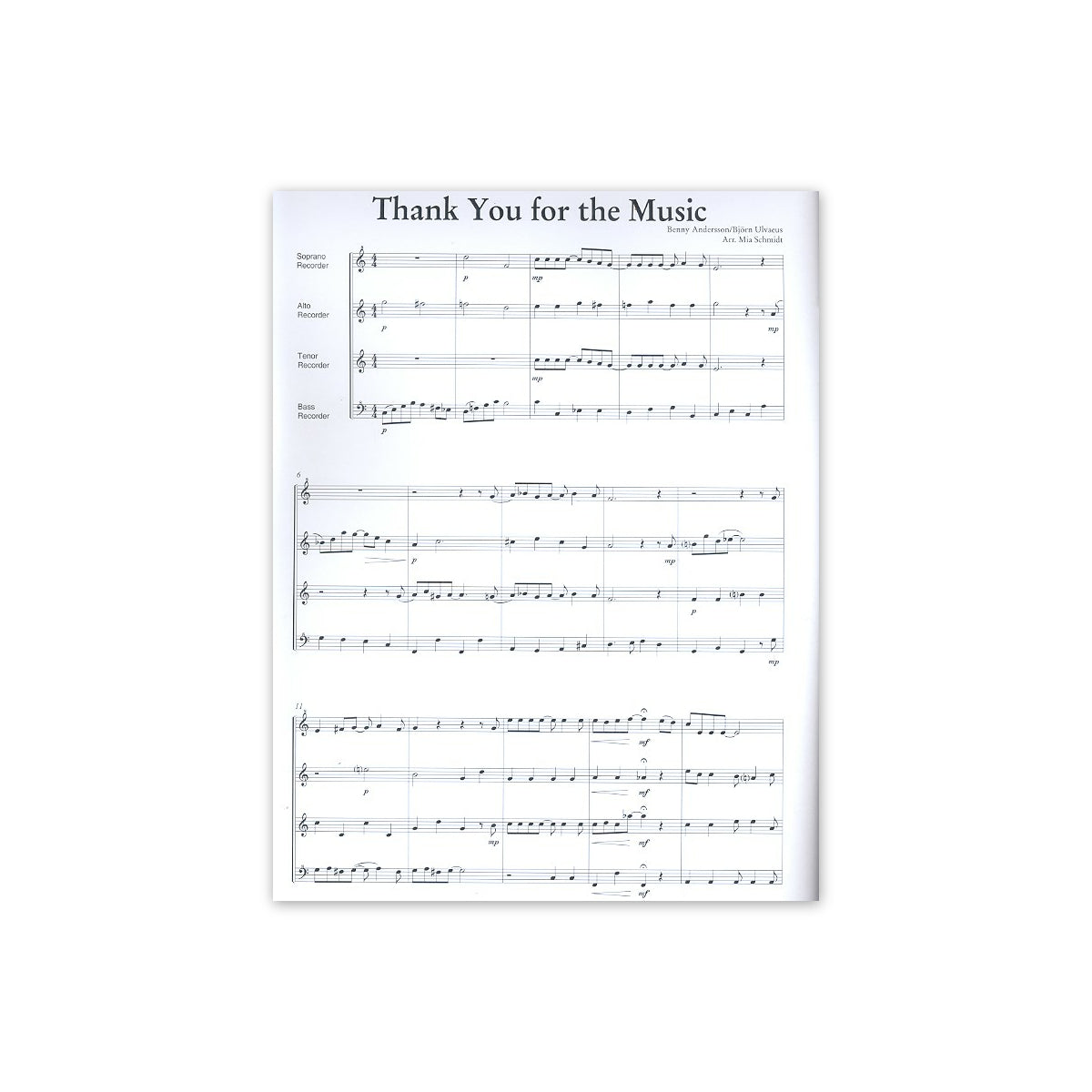Thank you for the music