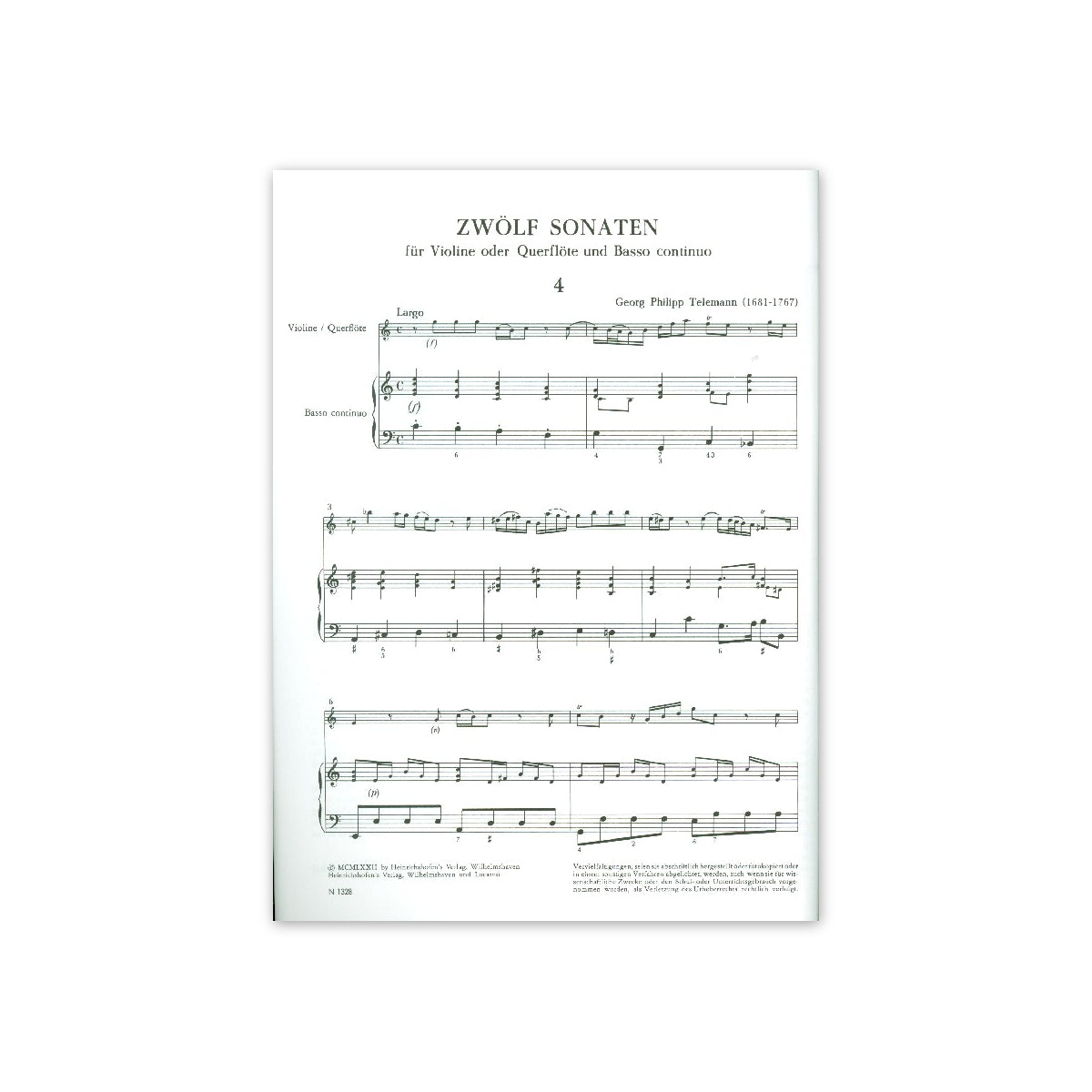 Telemann, 12 Sonaten Bd.2