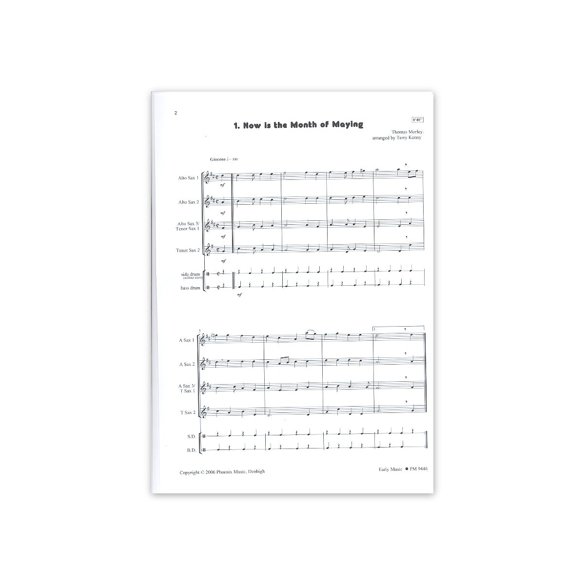 Early Music - 12 Arrangements f. Saxensemble