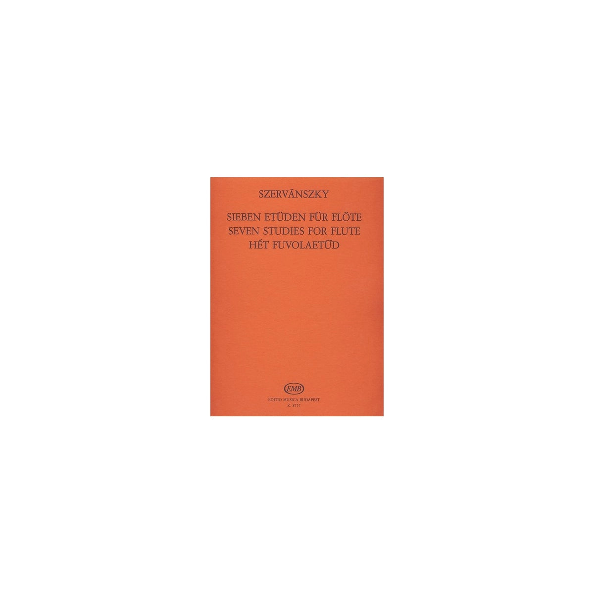 Szervansky, 7 Studies for flute