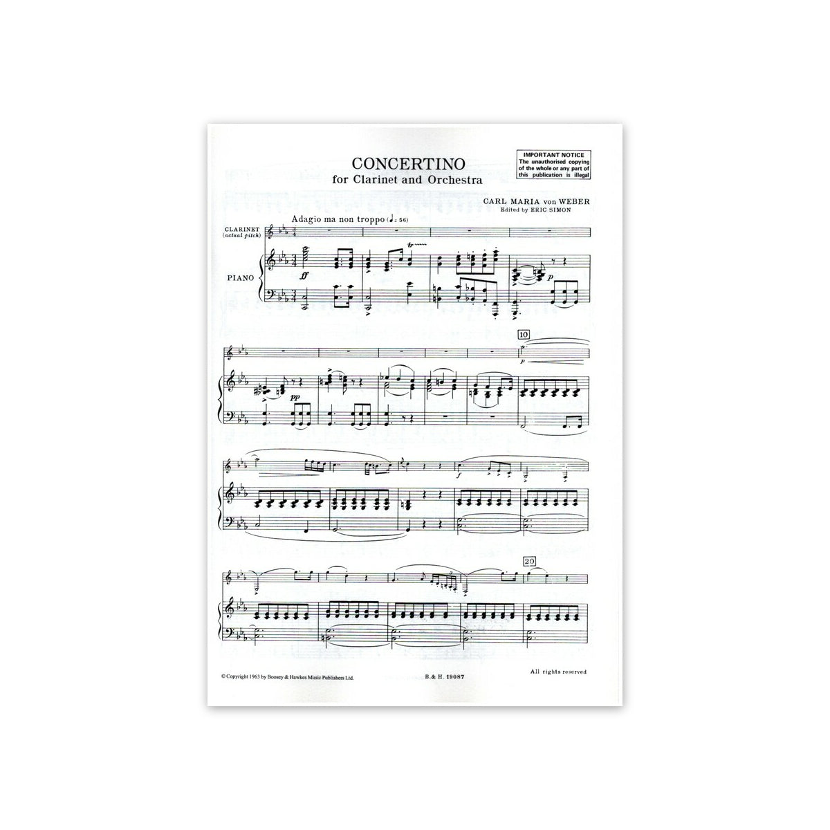 Weber, Concertino Es-Dur
