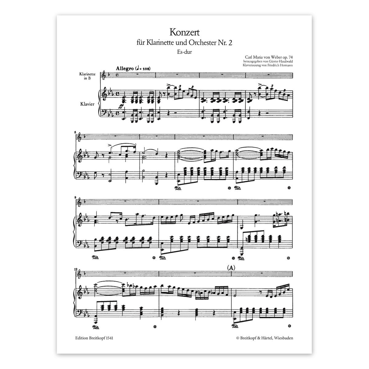 Weber, Konzert Nr.2 Es-Dur op.74