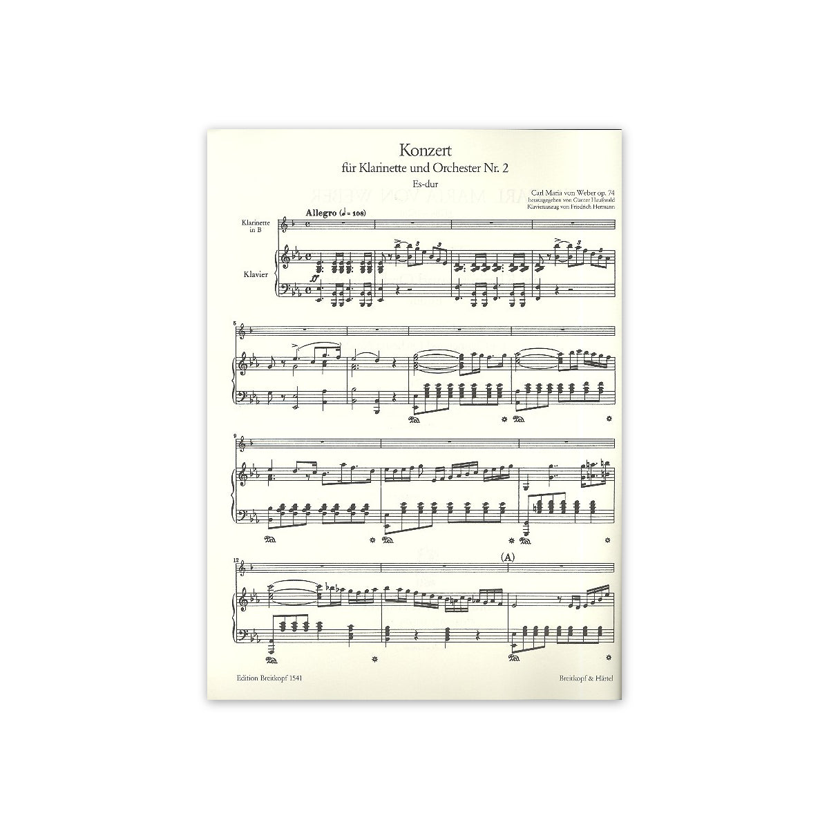 Weber, Konzert Nr.2 Es-Dur op.74
