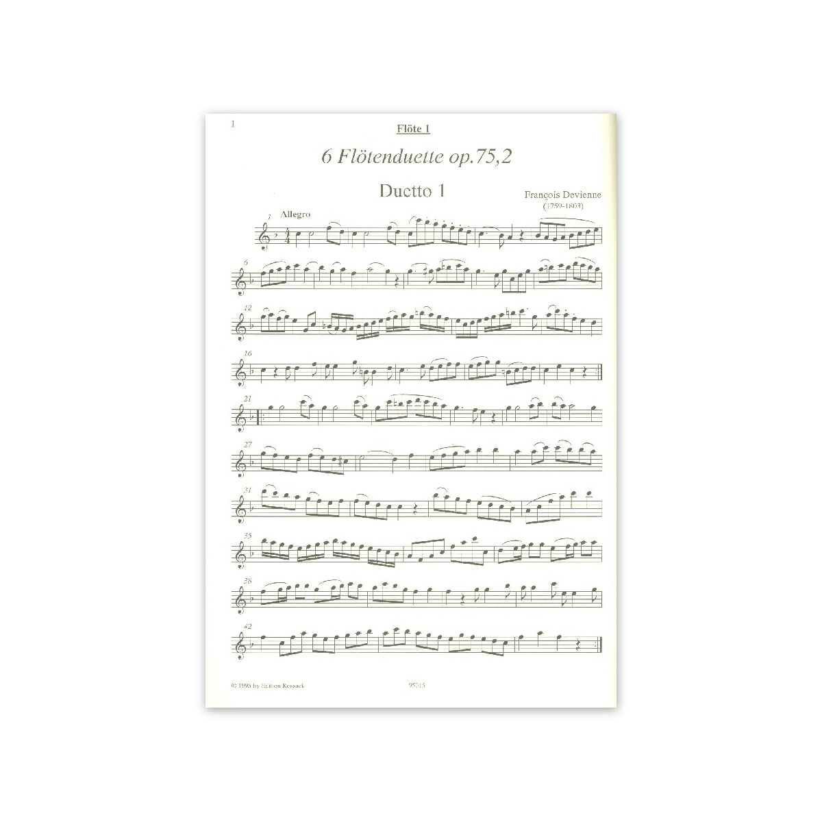 Devienne, 6 Duette op.75/2