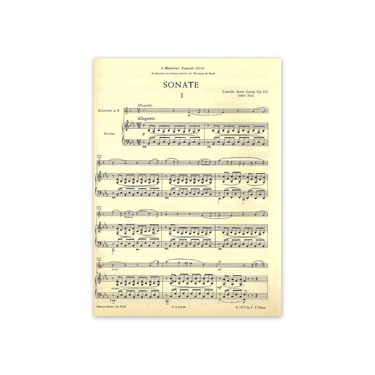 Saint-Saëns, Sonate op.167