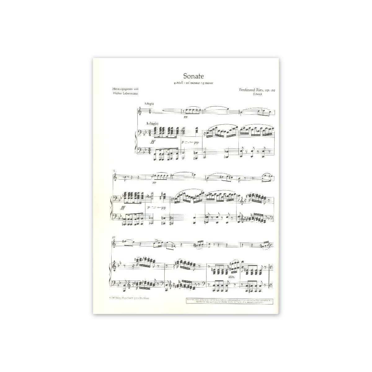 Ries, Sonata op. 29