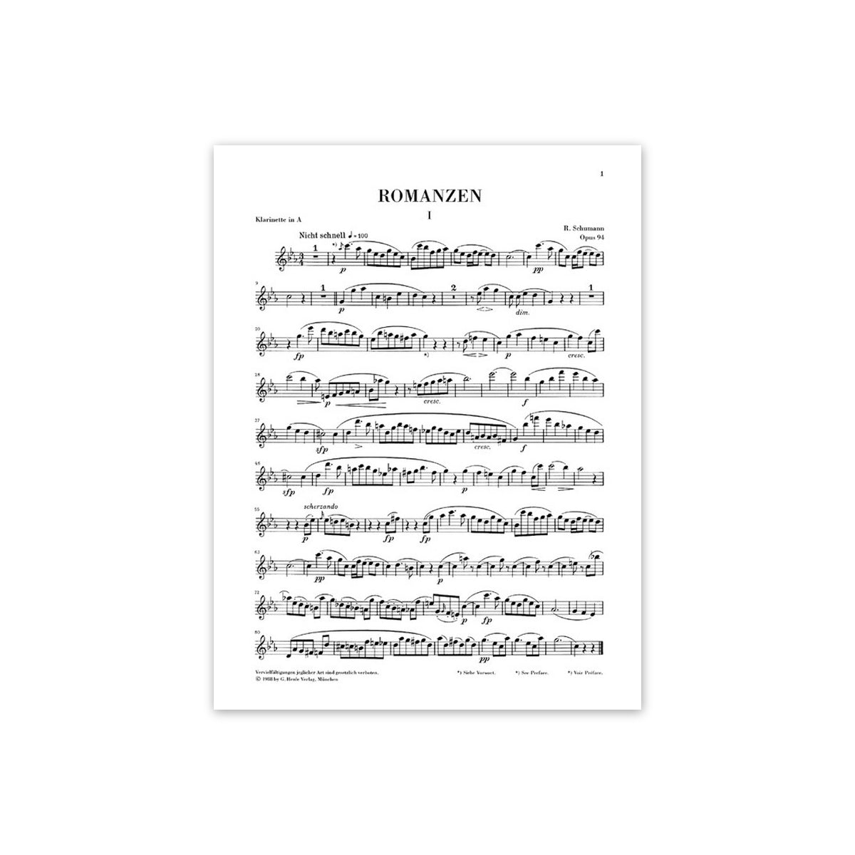 Schumann, Drei Romanzen op.94