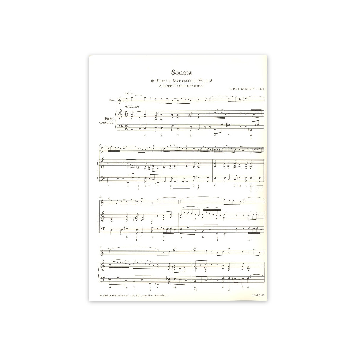 Bach C.Ph.E., Sonata a- Moll