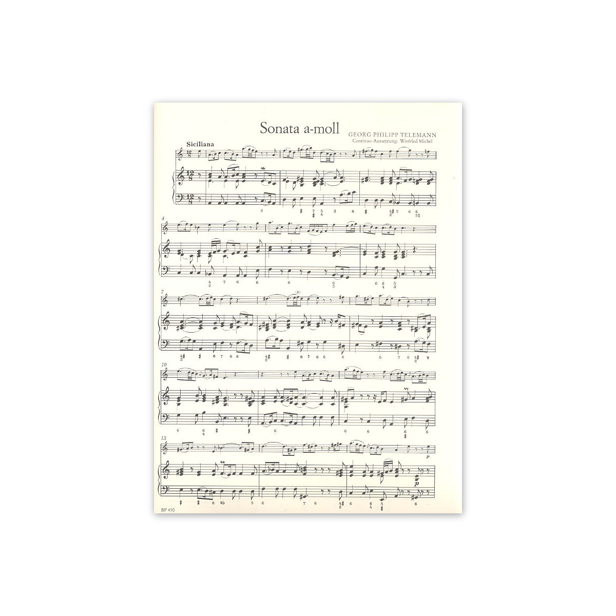 Telemann, 4 Sonaten