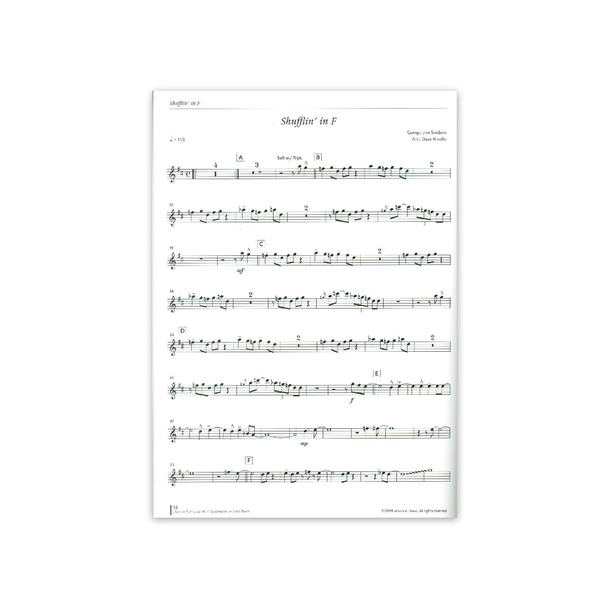 Ricker,How to play lead alto sax in a bigband