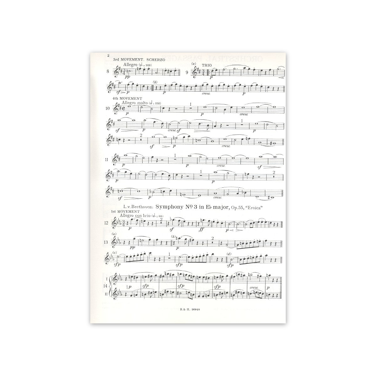 Bach-Rothwell, Difficult passages
