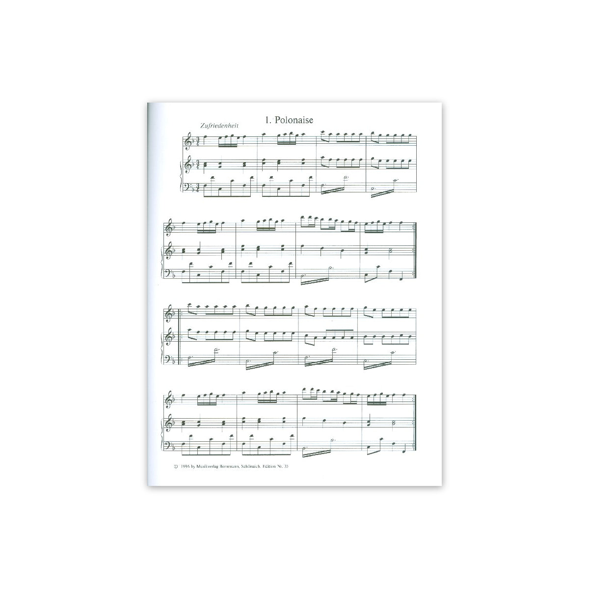 Mozart L., Notenbuch für Wolfgang